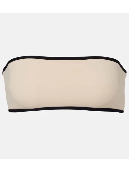 Bikini Toteme cu dungi fără bretele maro