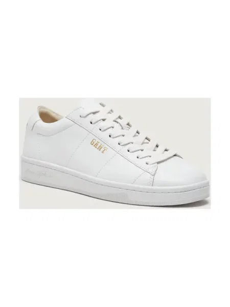 Gant sneakers din piele Prepus alb