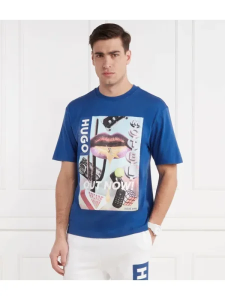 Hugo Blue Tricou Narcado albastru