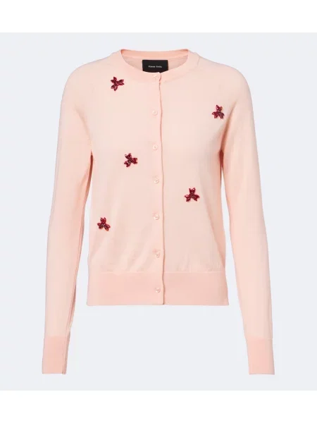 Cardigan Simone Rocha de lână roz