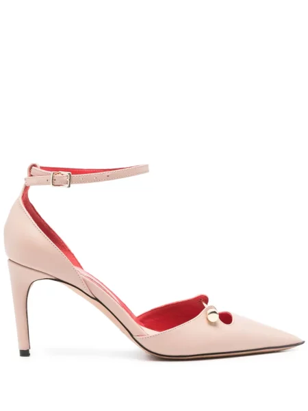 Pantofi cu toc Hardot din piele roz