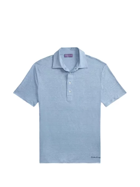 Tricou polo Ralph Lauren Purple Label de in albastru