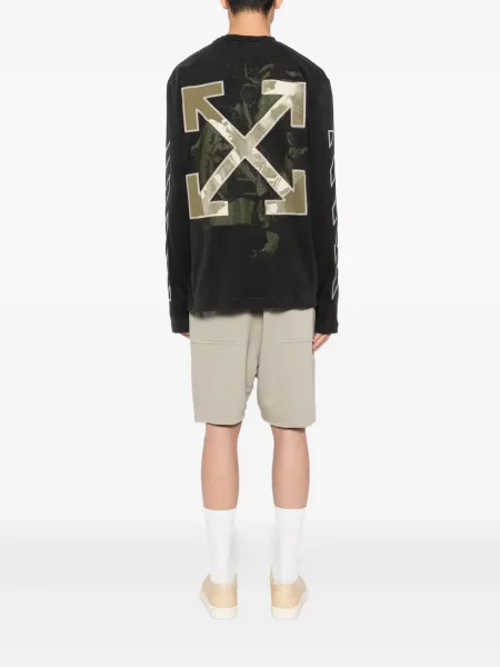 Tricou grafic Off-white cu imagine alb