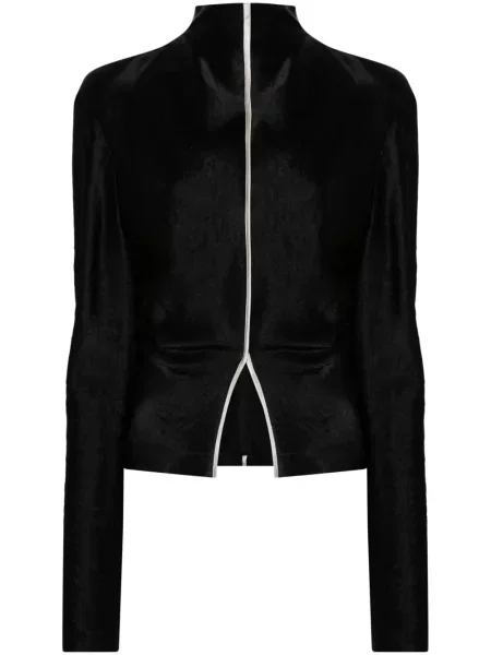 Top Nanushka drapat negru