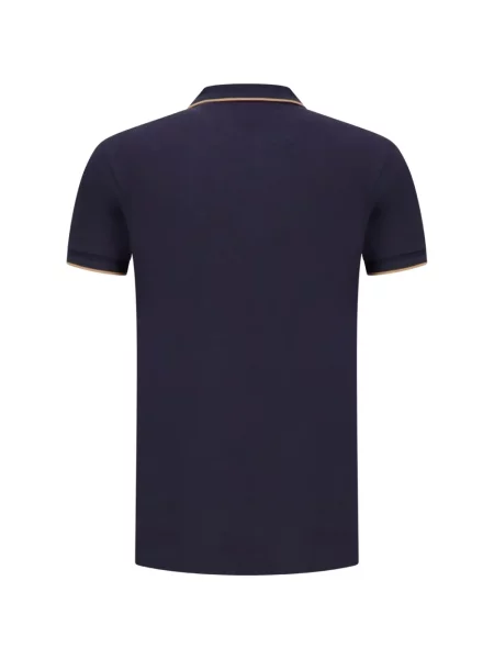 Tricou polo Boss cu imagine albastru