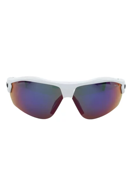 Ochelari de soare Nike cu cordon din jerseu cu imprimeu abstract gri