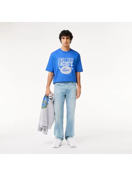 Футболка Lacoste голубая