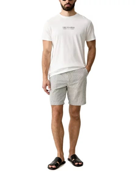 Tricou Trussardi cu imagine alb