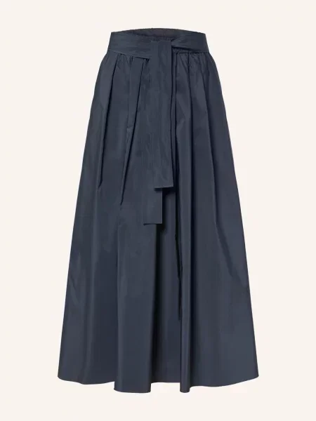 Weekend Max Mara Skládaná Sukně tmavě modrá
