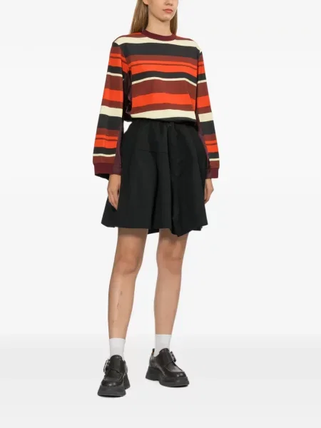 Lung tricou Toga cu dungi roșu