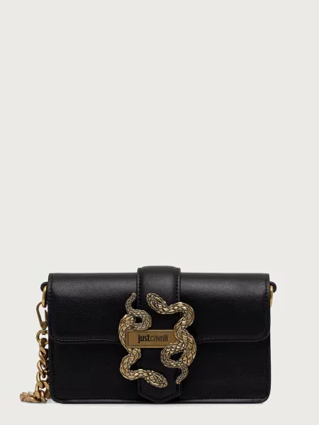 Just Cavalli torebka crossbody z imitacji skóry czarna