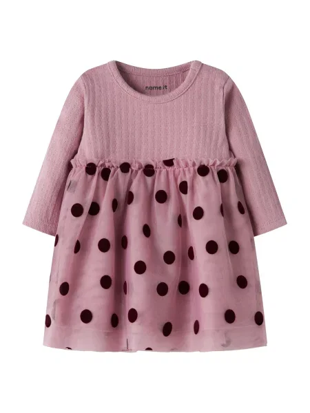 NAME IT Rochie NBFNagina mauve negru