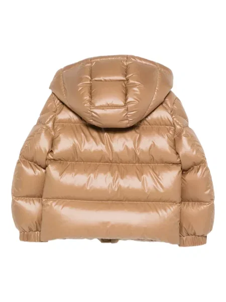 Kurtka puchowa dziecięca Moncler Enfant brązowa