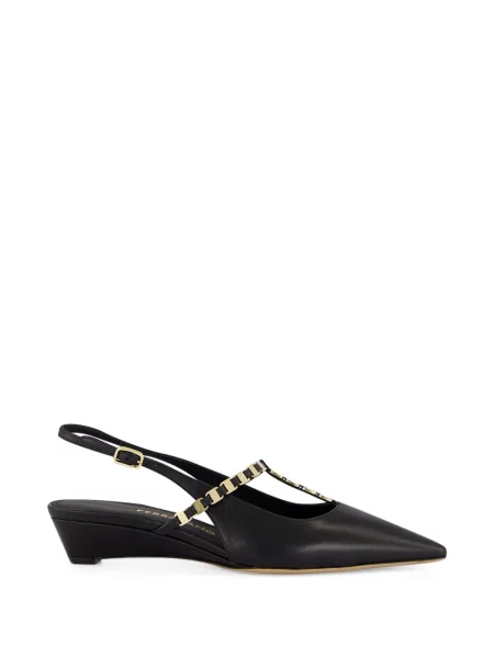 Colier Ferragamo slingback negru