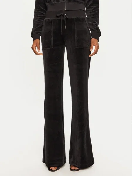 Juicy Couture Pantaloni trening Layla Flared Leg negru