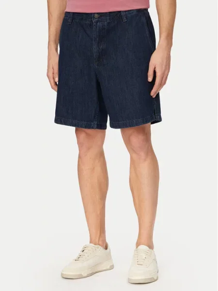 BOSS Jeans kratke hlače Sandrew Mornarsko modra