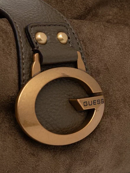 Замшевая сумка хобо Guess