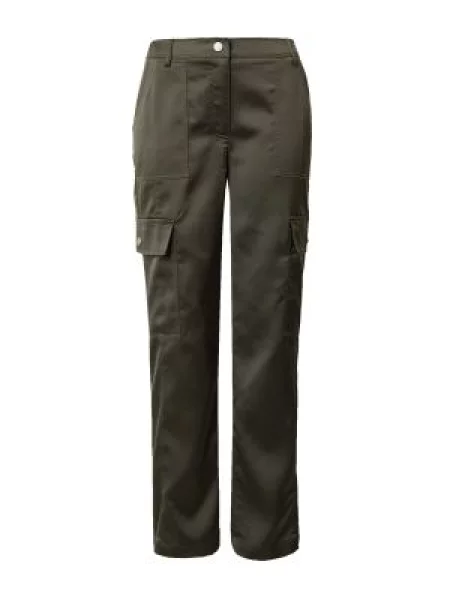 GUESS Pantaloni cu BENEDETTA verde închis