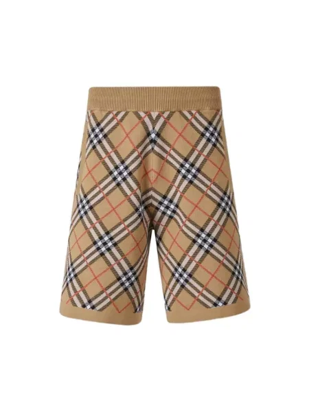 Krótkie szorty Burberry beżowe