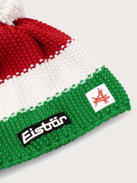 Căciulă Eisbär cu pompoane de lână verde