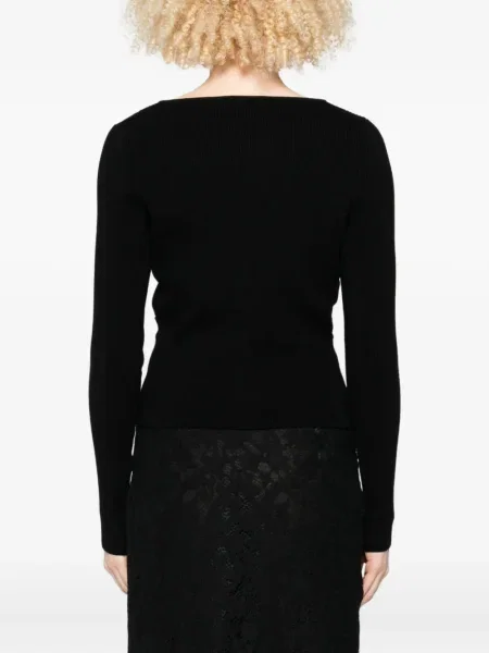 Cardigan Blumarine din dantelă negru