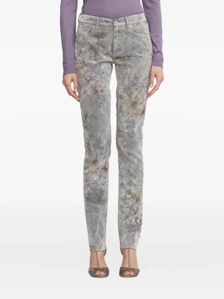 Blugi Ralph Lauren Collection cu model floral cu imagine gri