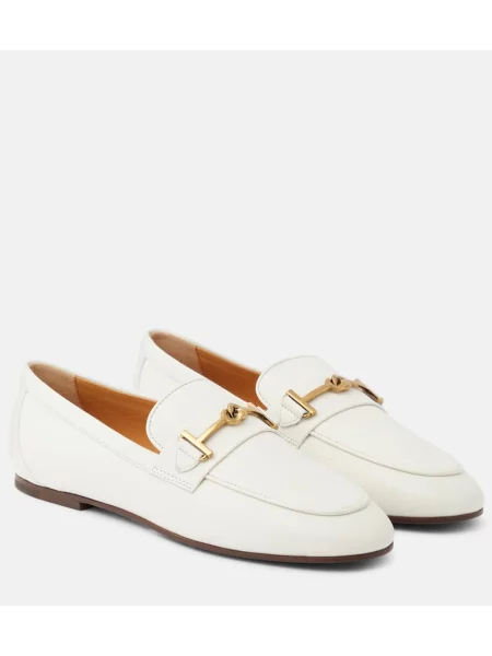 Pantofi loafer Tod's din piele alb