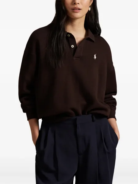 Chiloți Polo Ralph Lauren din țesătură twill cu autograf cu glugă albastru