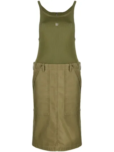 Sukienka midi Givenchy do kolan garniturowa zielona