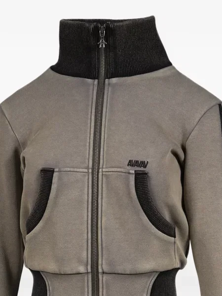 Decupat tricou Adidas tricotate cu decolteu rotund alb