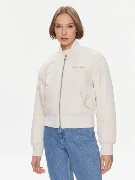 Bomber jakna Tommy Jeans bež