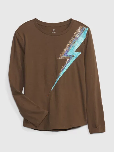 Tricou copii Gap maro