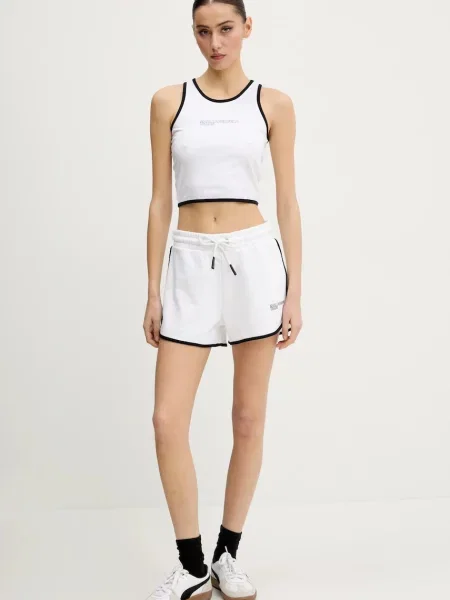 Шорти Karl Lagerfeld Jeans однотонні висока посадка білий