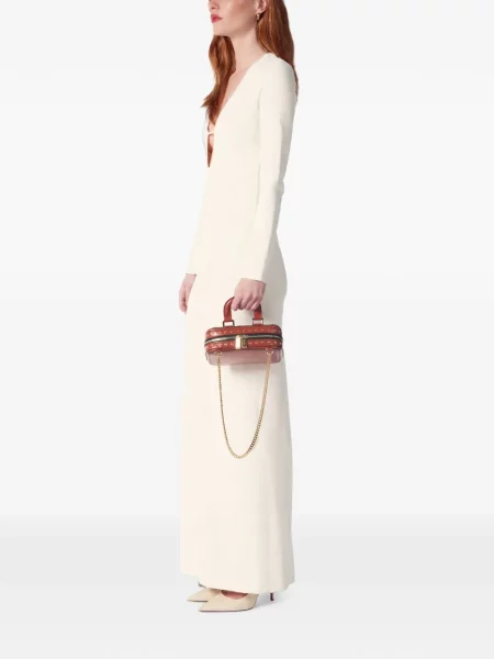 Geantă shopper Lancel maro