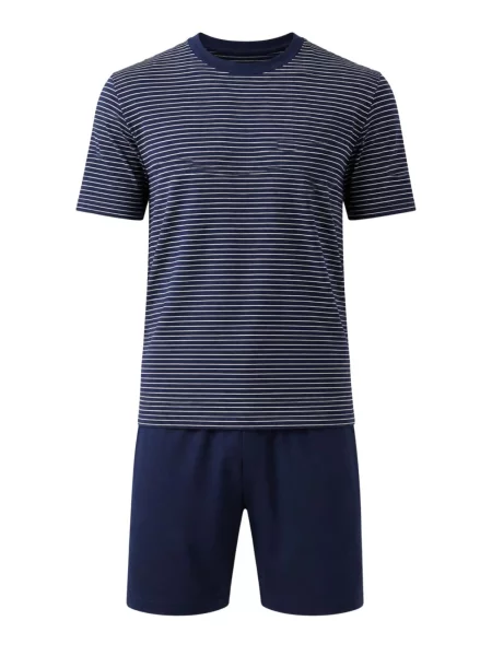 Zd ZERO DEFECTS Pijama scurtă Modal Suihei Navy bleumarin marină