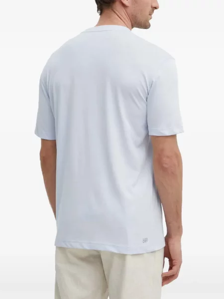Tricou Lacoste cu autograf albastru