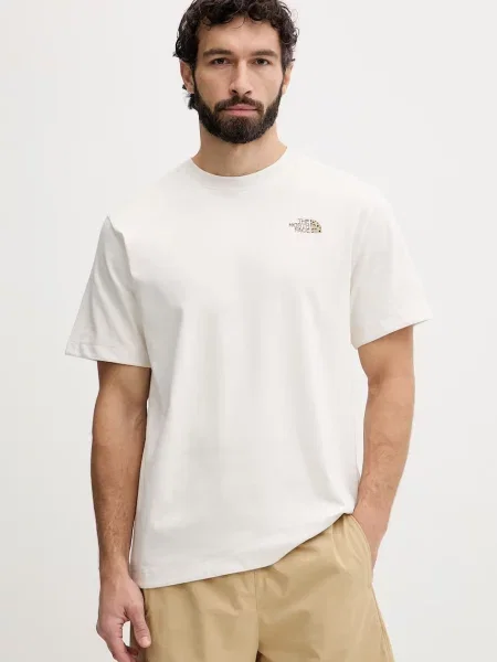 Koszulka The North Face Snack Relaxed white dune beżowa