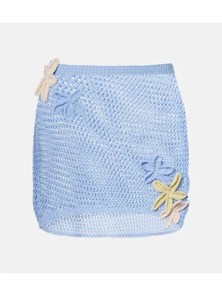 Dzianinowa spódnica Bananhot niebieska