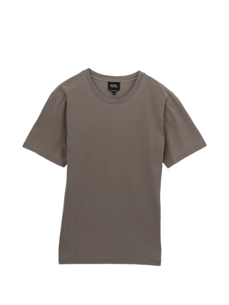 Tricou A.p.c. cu decolteu rotund gri
