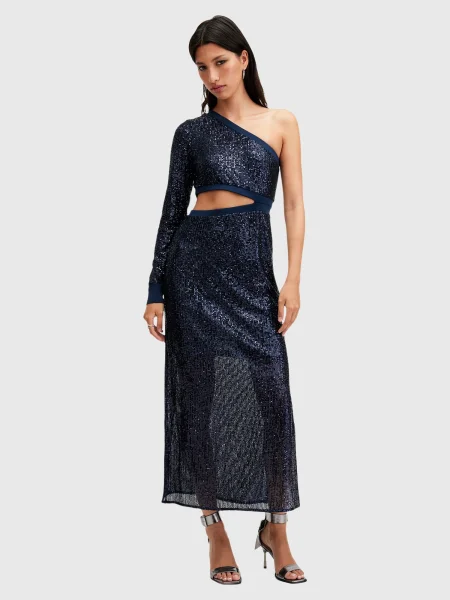 AllSaints Rochie DAISY TOPAZ noapte albastru