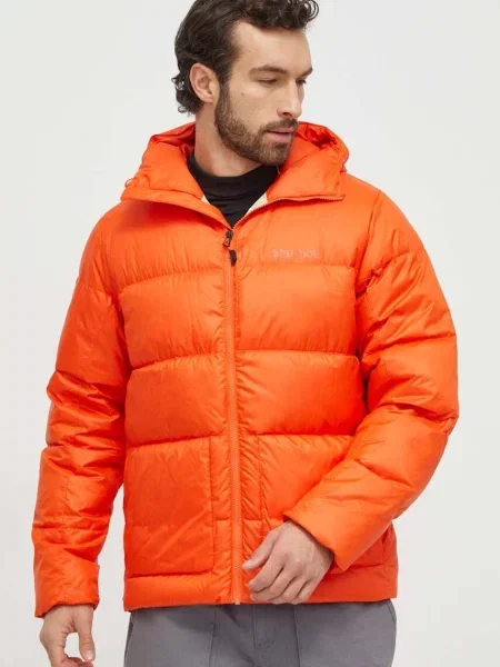 Пухено спортно яке Marmot Guides оранжево