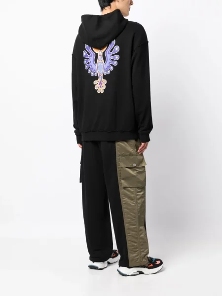 Hoodie Marcelo Burlon County Of Milan με σχέδιο μαύρο