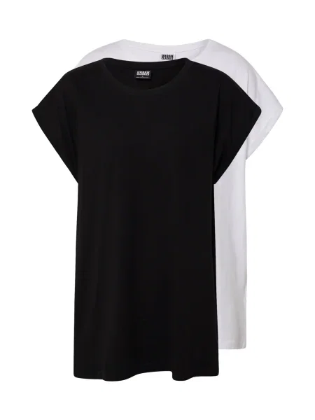 Urban Classics Tricou negru alb