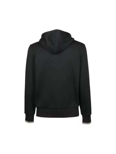 Bluza FRED PERRY Hooded Zip Through Sweatshirt Black S czarna