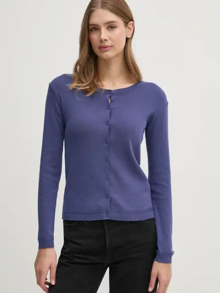 United Colors of Benetton cardigan din marin light albastru