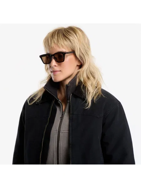 Μπουφάν Carhartt WIP OG Santa Fe Jacket UNISEX Black/ Black Stone Canvas L μαύρο