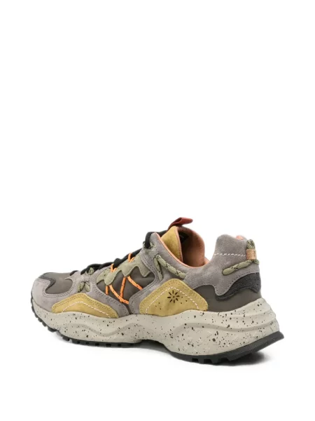 Szarvasbőr virágos sneaker Flower Mountain szürke