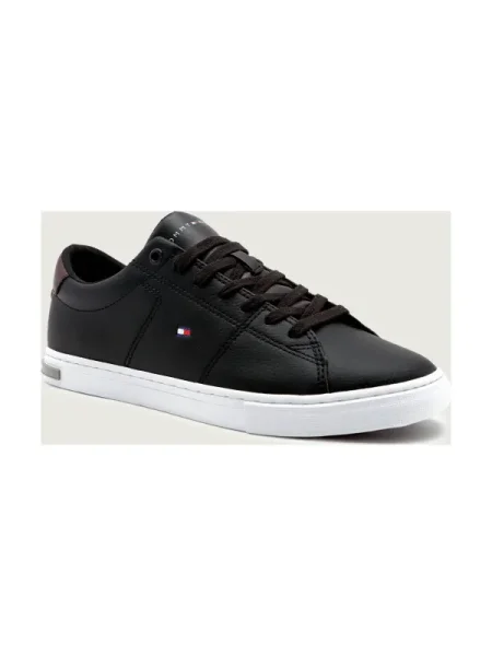 Sneakerși Tommy Hilfiger din piele negru