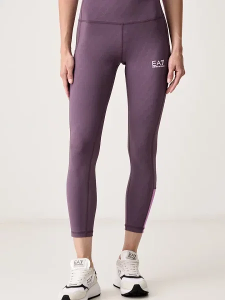 Pantaloni sport Ea7 Emporio Armani violet