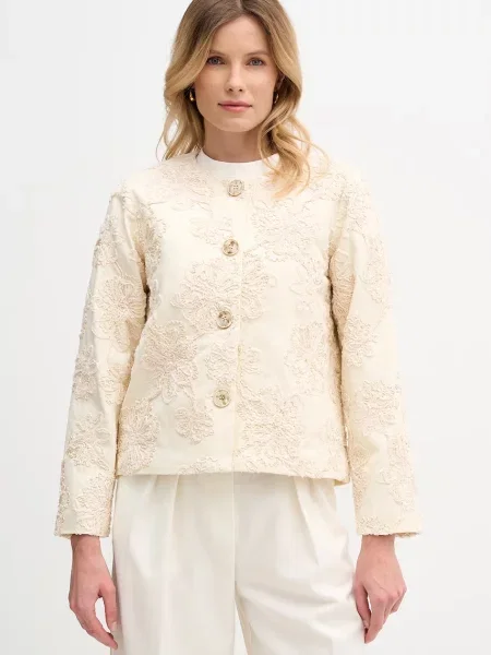 Hoss Intropia krótka kurtka beżowa